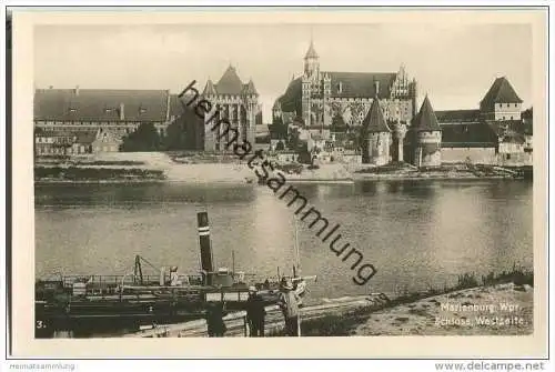 Marienburg - Schloss - Kahn - Foto-AK