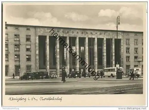 Kaliningrad - Königsberg - Nordbahnhof - Bus - Foto-AK Grossformat