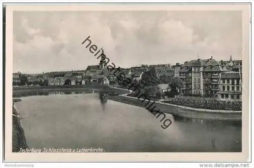 Insterburg - Tschernjachowsk - Schlossteich und Lutherkirche