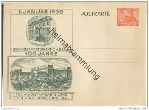 Postkarte Berlin - 100 Jahre Oberpostdirektion
