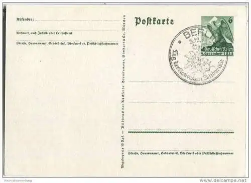 Postkarte - Wir danken unserem Führer - Sonderstempel Berlin