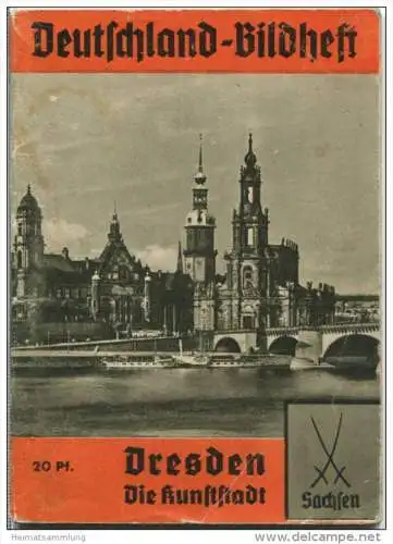 Nr. 53 Deutschland-Bildheft - Dresden -Deutschlands wundervolle Kunststadt - Einband mit Gebrauchsspuren
