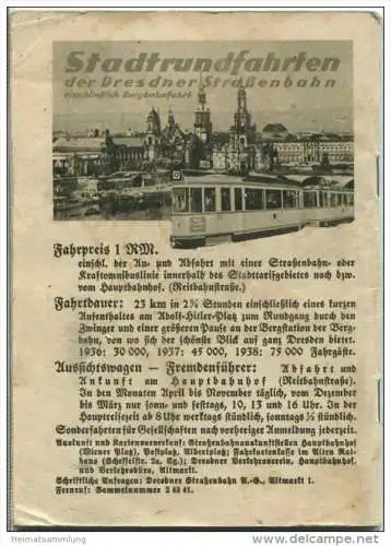 Nr. 53 Deutschland-Bildheft - Dresden -Deutschlands wundervolle Kunststadt - Einband mit Gebrauchsspuren