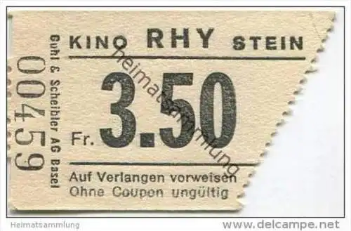 Schweiz - Stein - Kino Rhy - Kinokarte