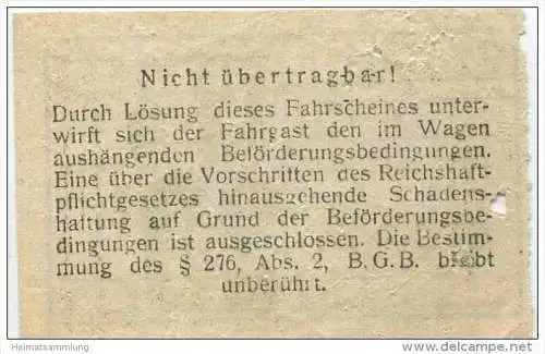 Deutschland - Bochum Gelsenkirchen - Bochum-Gelsenkirchener Strassenbahn AG - Fahrschein