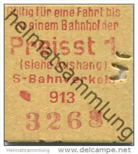 Deutschland - Berlin - S-Bahnverkehr - Fahrkarte