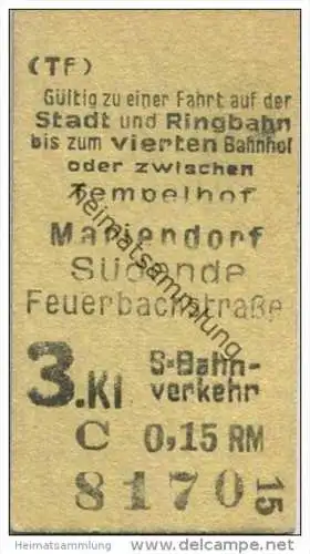 Deutschland - Berlin - Tempelhof Mariendorf Südende Feuerbachstrasse - oder auf der Stadt und Ringbahn bis zum vierten B