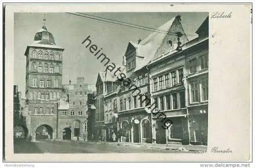 Lübeck - Burgtor - Stempel Nachgebühr