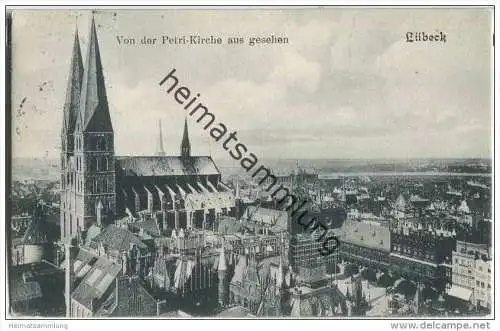 Lübeck - Dom mit Gerüst