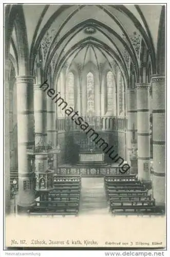 Lübeck - Inneres der katholischen Kirche