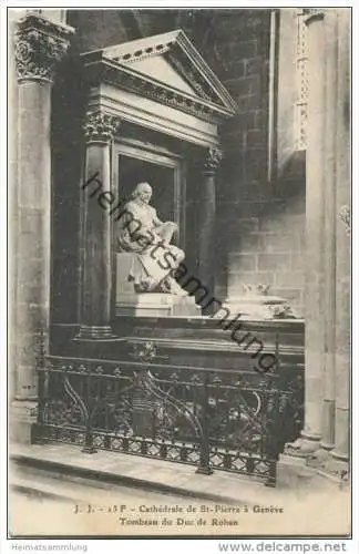 Geneve - Cathedrale de St-Pierre - Tombeau du Duc de Rohan