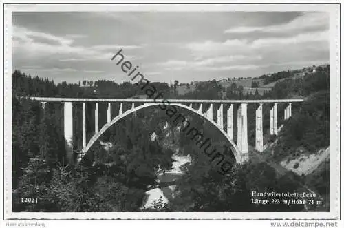 Hundwilertobelbrücke - Foto-AK