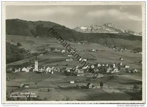 Hundwil - Hundwilerhöhe und Säntis - Foto-AK Grossformat