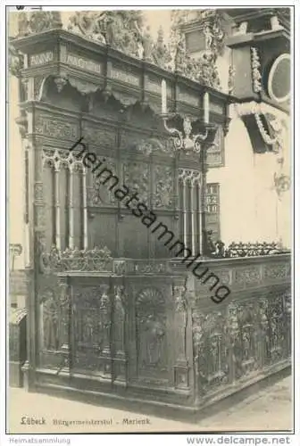 Lübeck - Marienkirche - Bürgermeisterstuhl