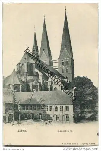 Lübeck - Marienkirche - Vordergrund Abbruch für Karstadt