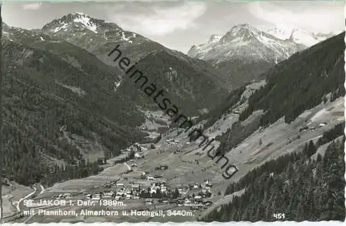 St. Jakob in Defereggen - Pfannhorn - Almerhorn - Hochgall - Foto-AK - Verlag Karl Oth Sillian