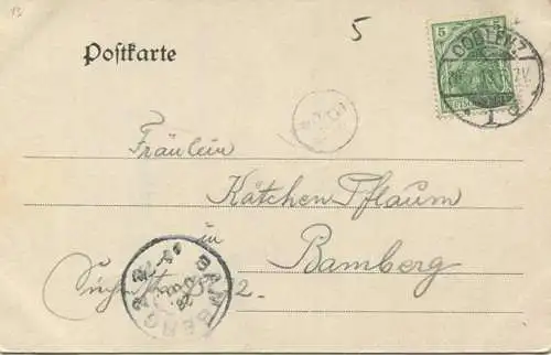 Coblenz - Goeben-Platz - Verlag Reinicke & Rubin Magdeburg gel. 1903
