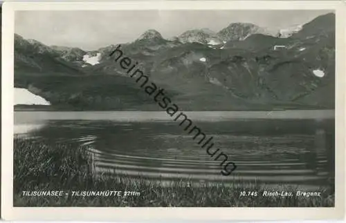 Tilisunasee - Foto-Ansichtskarte - Verlag Risch-Lau Bregenz