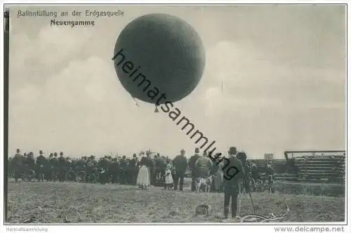 Hamburg-Neuengamme - Ballon - Füllung an der Erdgasquelle