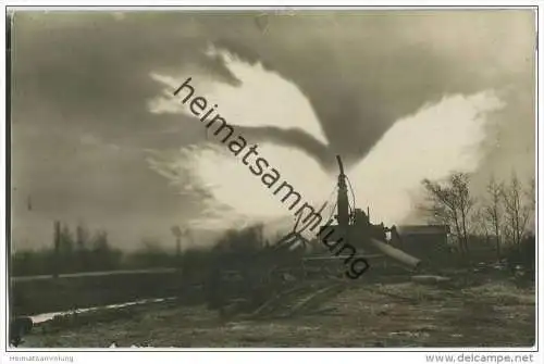 Hamburg-Neuengamme - Erdgasbrand 1910 - Explosion - Foto-AK