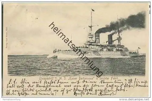 S.M.S. Kaiser Barbarossa - Linienschiff