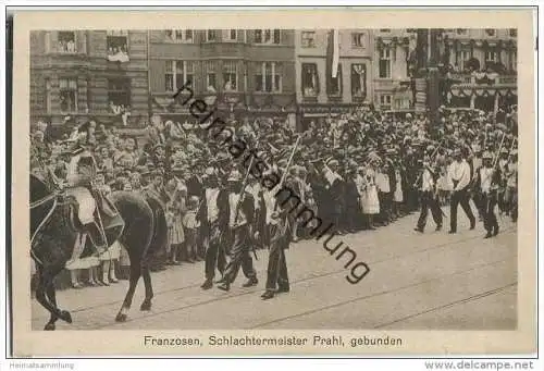 Lübeck - Umzug 700 Jahrfeier Reichsfreiheit Juni 1926 - Franzosen Schlachtermeister Prahl gebunden - keine AK-Einteilung