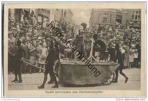 Lübeck - Umzug 700 Jahrfeier Reichsfreiheit Juni 1926 - Teufel schmieden das Domkanzelgitter - keine AK-Einteilung