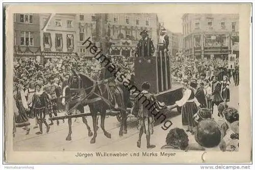 Lübeck - Umzug 700 Jahrfeier Reichsfreiheit Juni 1926 - Jürgen Wullenweber und Marks Meyer - keine AK-Einteilung