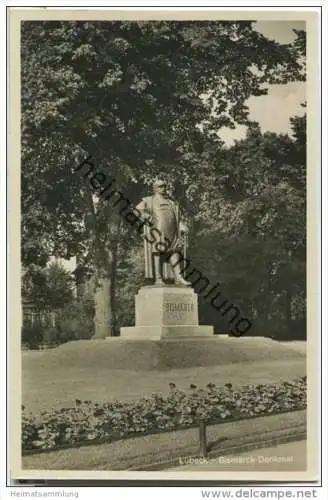 Lübeck - Bismarckdenkmal - Foto-AK