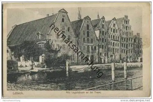 Lübeck - Alte Lagerhäuser an der Trave - Feldpost