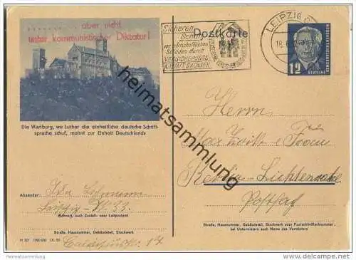 P47-04 - Wartburg - Westberliner Gegenstempel mit 10 Punkten ... aber nicht unter kommunistischer Diktatur!