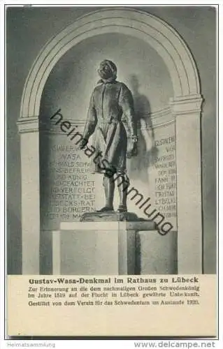 Lübeck - Gustav-Wasa-Denkmal im Rathaus