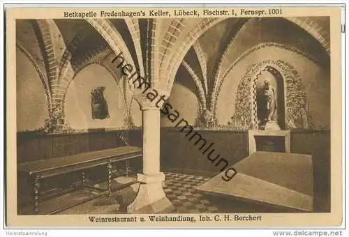 Lübeck - Betkapelle Fredenhagen's Keller - C. H. Borchert