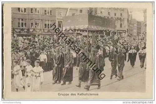 Lübeck - Umzug 700 Jahrfeier Reichsfreiheit Juni 1926 - Gruppe des Katholizismus