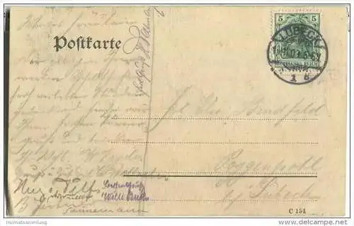 Lübeck - Pellkartoffelessen der Lübecker Turnerschaft 13. Nov. 1909 - signiert