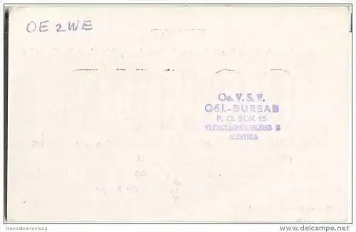 QSL - QTH - Funkkarte - G3HUR - Great Britain - Macclesfield Cheshire - 1956