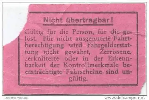 Berlin - BVG Fahrschein für eine Fahrt auf dem Omnibus 1940