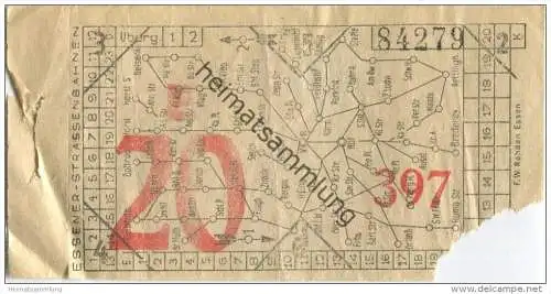 Essen - Essener Strassenbahnen - Fahrschein