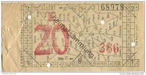 Essen - Essener Strassenbahnen - Fahrschein