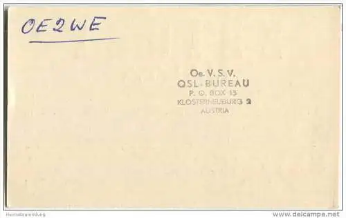 QSL - QTH - Funkkarte - ZB1GBF - Malta - Valetta - 1955