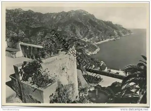 Ravello - Belvedere del Giardino dei Rufolo - Vera fotografia - Foto-AK Grossformat