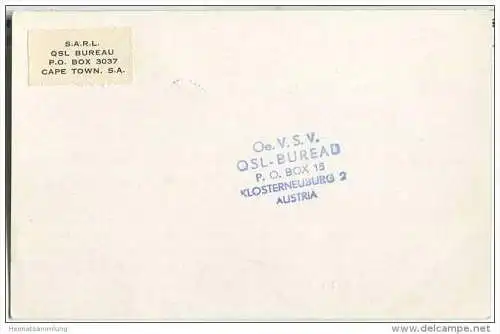 QSL - QTH - Funkkarte - VQ2HJ - Northern Rhodesia - Chingola - Sambia - 1958