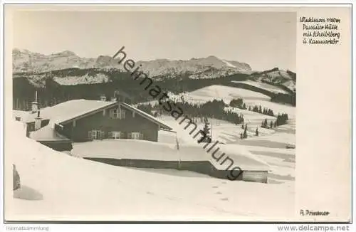 Winklmoos - Passauer Hütte mit Scheiblberg und Kammerkör - Foto-AK