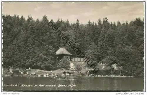 Strandbad Schlüchtsee bei Grafenhausen - Foto-AK