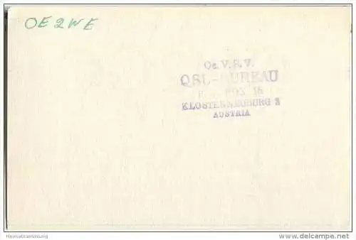 QSL - QTH - Funkkarte - OH2GC - Finnland - Suomi - Helsinki - 1958