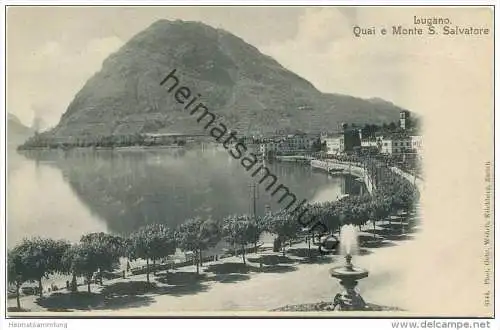 Lugano - Quai e Monte S. Salvatore ca. 1900