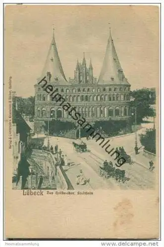 Lübeck - Holstentor Stadtseite
