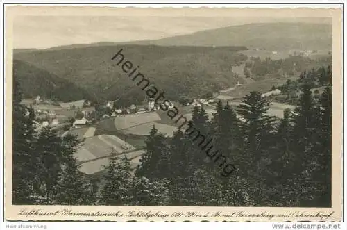 Warmensteinach mit Geiersberg und Ochsenkopf 40er Jahre