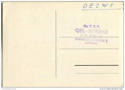 QSL - QTH - Funkkarte - DJ4YX - Ratingen - 1959