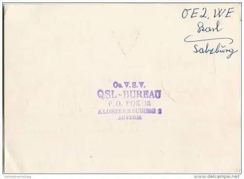 QSL - QTH - Funkkarte - SWL - Bielefeld - 1959